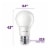 Philips 14-Watt (100-Watt) A19 LED Light Bulbs Perspective: left