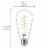 Philips 5.5-Watt (60-Watt) ST19 Vintage LED Dimmable Light Bulb - Soft White (2700K) Perspective: left