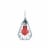 Philips 4-Watt (40-Watt) A19 LED Red Light Bulb Perspective: left