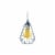 Philips 4-Watt (40-Watt) A19 LED Yellow Party Light Bulb Perspective: left