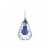 Philips 4-Watt (40-Watt) A19 LED Dimmable Blue Light Bulb Perspective: left