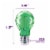 Philips 4-Watt (40-Watt) A19 LED Party Green Light Bulb Perspective: left