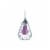 Philips 4-Watt (40-Watt) A19 LED Purple Party Light Bulb Perspective: left