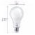 Philips 7-Watt (60-Watt) A19 LED White Dial Light Bulb - 5 Shades of White Perspective: left