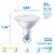 Philips 10-Watt (90-Watt) PAR38 LED White Dial Light Bulb Perspective: left