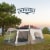 Wenzel Klondike 16' x 11' 8 Person Outdoor Camping Tent with Screen Room, Brown Perspective: left