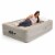 Insta-Bed Raised 18 Inch Inflatable Queen Air Mattress with NeverFlat Pump, Gray Perspective: left