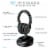 iLive RF Wireless Over-Ear Headphones - Black Perspective: left