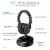 iLive RF Wireless Over-Ear Headphones - Black Perspective: left