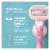 Gillette Venus ComfortGlide Women's White Tea Scented 3-Blade Razors Handle and Refill Cartridges Perspective: left