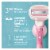 Gillette Venus ComfortGlide Women's White Tea Scented 3-Blade Razors Handle and Refill Cartridges Perspective: left