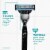 Gillette Mach3 Men's 3-Blade Razor Blades Refills Cartridges Perspective: left
