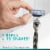 Gillette Mach 3 Razor Blade Refills, with Lubrication Strip, 3-Blade Razor Blades for Close Shave Perspective: left