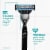Gillette Mach3 Men's Razor Blades Refill Cartridges Perspective: left