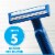 Gillette Sensor2 Men's Lubrastrip Fixed Head Disposable Razors Perspective: left