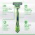 Gillette Sensor3 Men's Sensitive Skin 3-Blade Disposable Razors Perspective: left