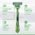 Gillette Sensor3 Sensitive Men's Disposable Razors Perspective: left