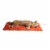 Manhattan Pet Toy Poppy Artistic Reversible Quilted Roll Up Dog Bed & Blanket for Travel Perspective: left