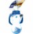 Nuby 3 Stage Baby Bottle with Handles, 3m+, Standard Neck, 11 oz Perspective: left