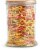 Tabletops Unlimited Large Glass Skinny Apothecary Jar with Acacia Wood Lid Perspective: left