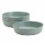 Smart Planet Lacey Green Recycled 4-Piece Dinner Plate Set Perspective: left