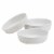 Tabletops Unlimited Smart Planet Lacey Recycled Plastic 7.12-Inch Dinner Bowls Set - White Perspective: left