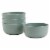Tabletops Unlimited Smart Planet Lacey Recycled Plastic 6-Inch Cereal Bowls Set - Green Perspective: left