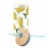 Tabletops Gallery Fruity Lucia Tumbler – Lemon Perspective: left