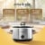 Crock-Pot® 4.5 Quart Manual Slow Cooker Stainless Steel Perspective: left