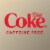Diet Coke® Caffeine Free Zero Sugar Soda Bottle Perspective: left