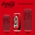 Coca-Cola Zero Sugar Soda Cans Perspective: left