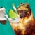 Coffee mate Dirty Soda Creamer Coconut Lime Flavored Liquid Creamer Mix with Dr Pepper Perspective: left