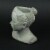 Weathered Cast Cement Young Girl Child Bust Indoor / Outdoor Head Plant Pot Planter Perspective: left