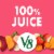 V8® Blends 100% Juice Strawberry Banana Juice Perspective: left