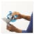 3M® Easy Grip Packaging Tape Dispenser - Blue / White Perspective: left