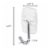 Command® Damage-Free Hanging Clear Utensil Hooks Perspective: left