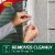 Command™ Outdoor Damage-Free Clear Light Clips Perspective: left