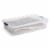 Rubbermaid Cleverstore 41 Quart Latching Stackable Storage Tote, Clear (4 Pack) Perspective: left