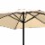 Four Seasons Courtyard 9’ Polyester Patio Market Umbrella with Steel Pole, Beige Perspective: left