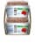 Stonyfield Organic® Strawberry Lowfat Yogurt Cups  with EnviroKidz Choco Chimps Perspective: left
