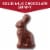 Fannie May Solid Milk Chocolate Bunny Easter Basket Stuffer Perspective: left