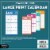 2025 Large Print 16 Month Wall Calendar by Trends International Perspective: left