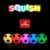 Soccer Changing LED Rechargeable Silicone Night Light Perspective: left
