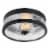 Carolina Seeded 1-Light Flush Mount Perspective: left