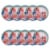 American Greetings Paper Plates Floral Arrangement Perspective: left