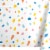 American Greetings Plastic Table Cover- White with Colorful Confetti Perspective: left