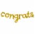 American Greetings Gold 'Congrats' Foil Balloon Banner (8-Piece Set) Perspective: left