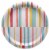 American Greetings Paper Plates Multi-Colored Lines Perspective: left