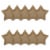 American Greetings Paper Plates Gold Star Perspective: left