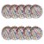American Greetings Paper Plates 10 Count - Multi-Colored Lines Perspective: left